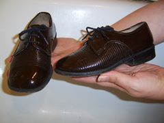 Boys dress shoes made by Lermont Moukoian